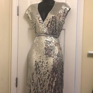 MK Sequined Wrap Dress